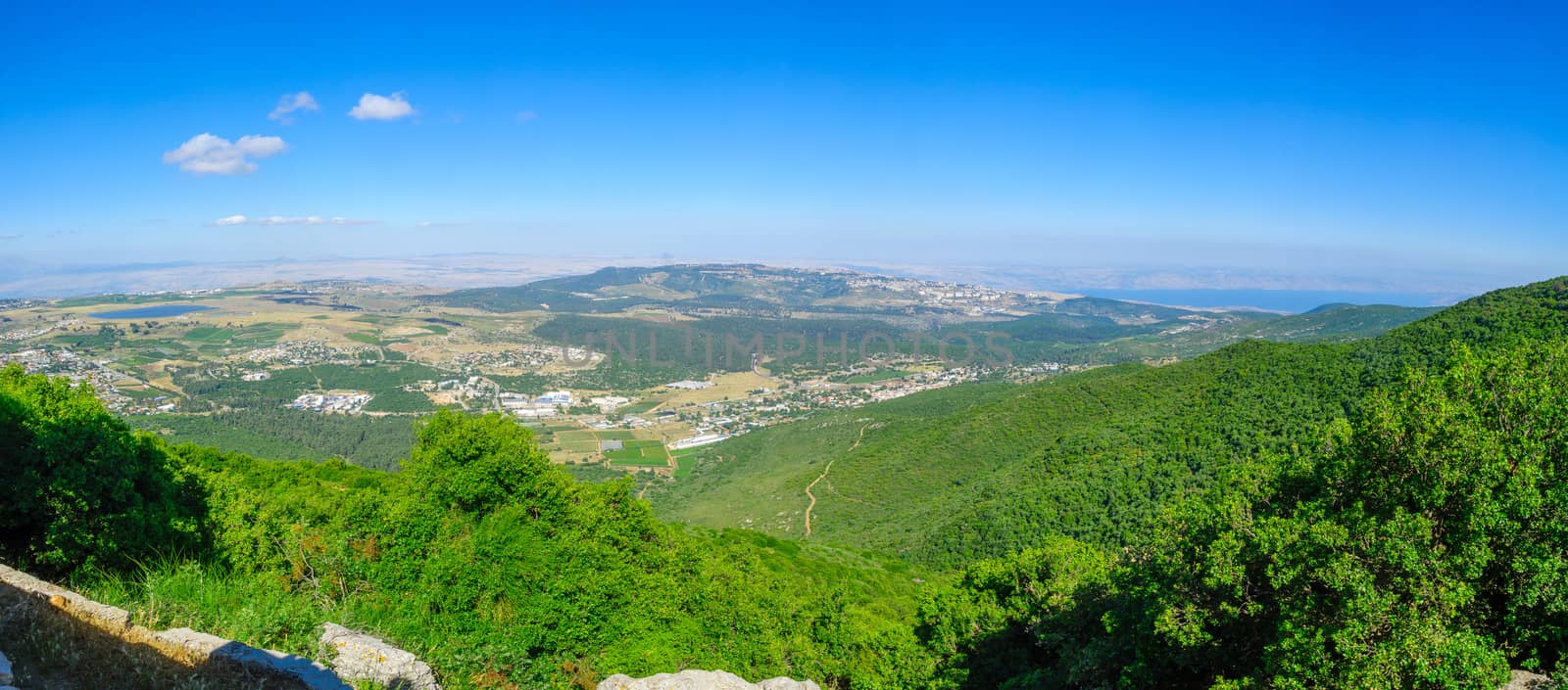 Panoramic landscape from Mount Meron in the upper Galilee by RnDmS