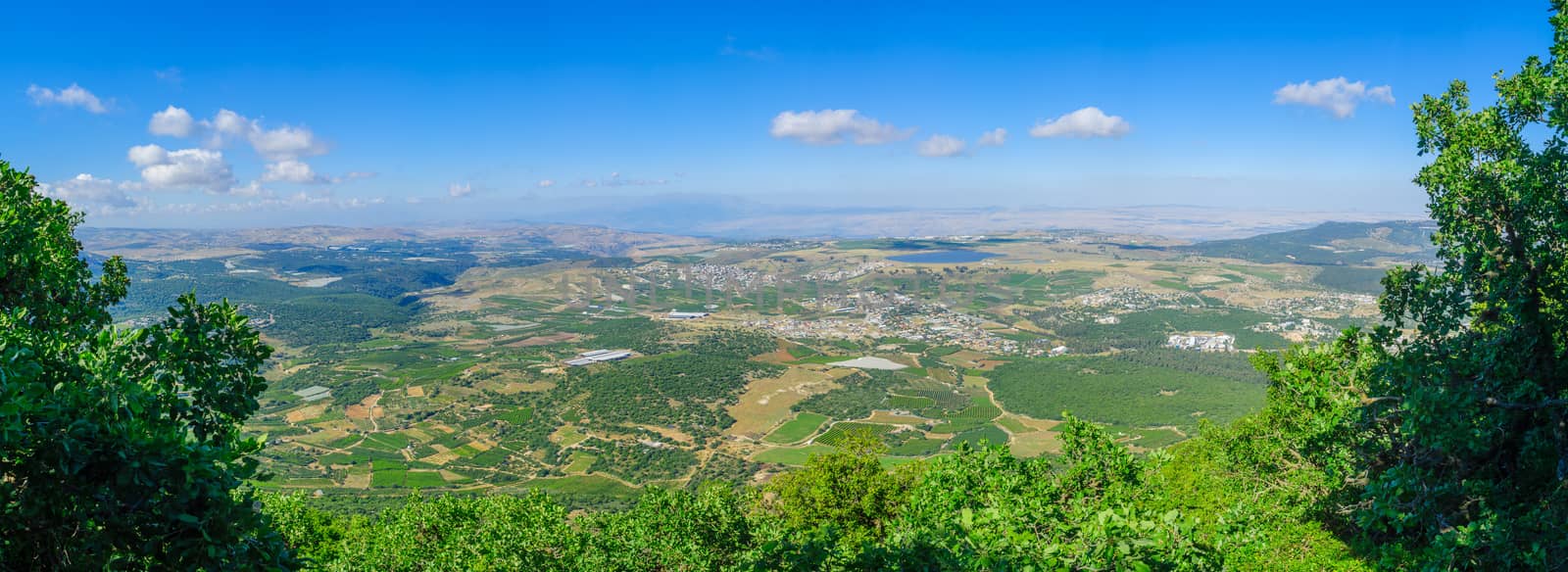 Panoramic landscape from Mount Meron in the upper Galilee by RnDmS