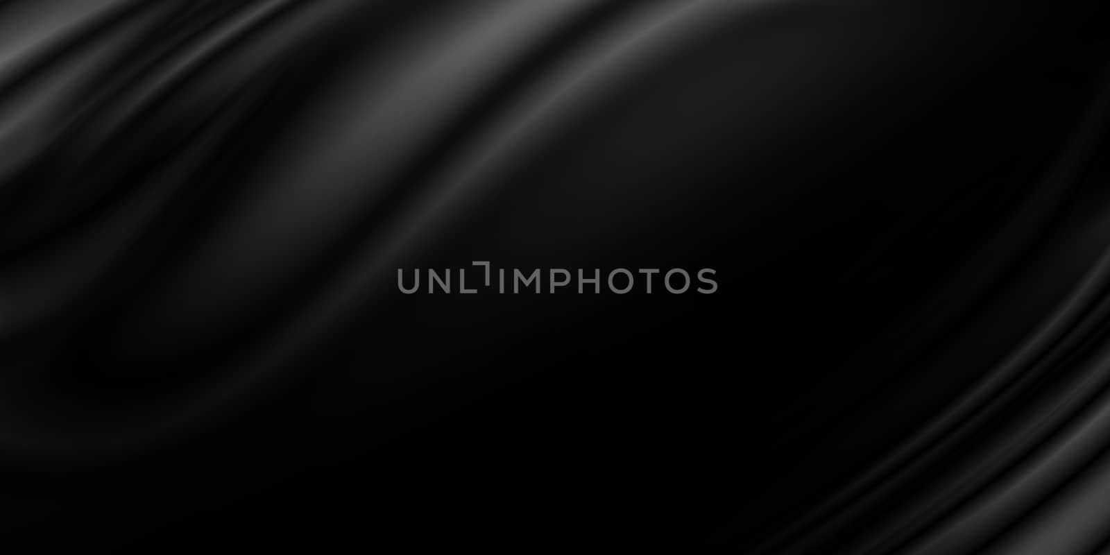 Black luxury fabric background with copy space