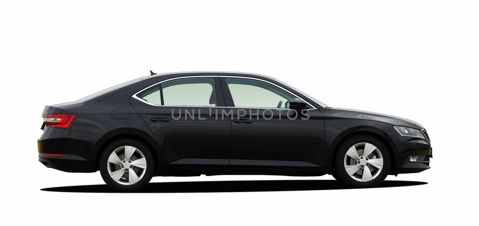 car on white background