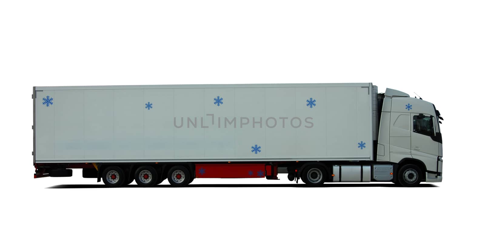 truck with semitrailer refrigerator by aselsa