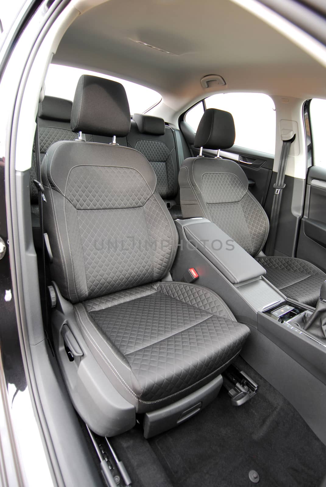 Front seats of a modern passenger car