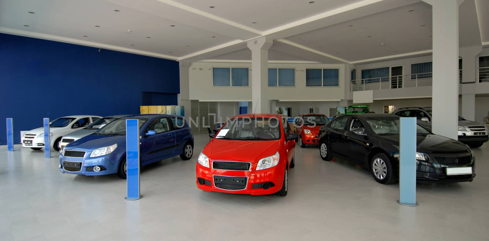 New cars are in showroom