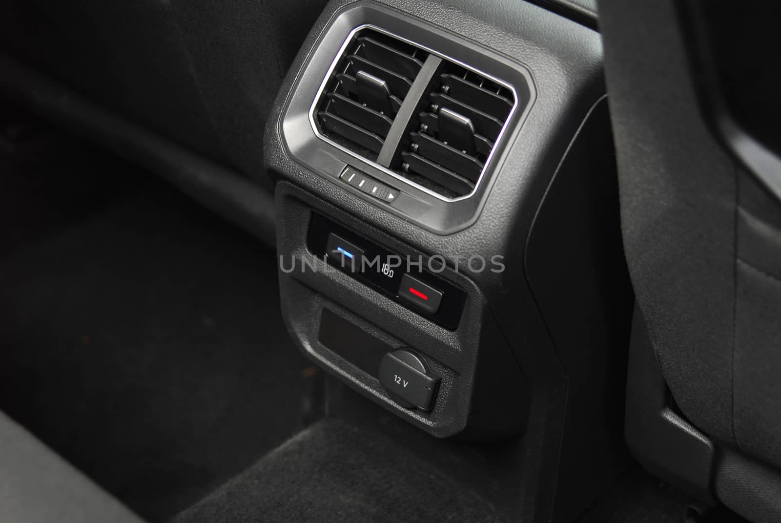 ventilation holes in a luxury passenger car
