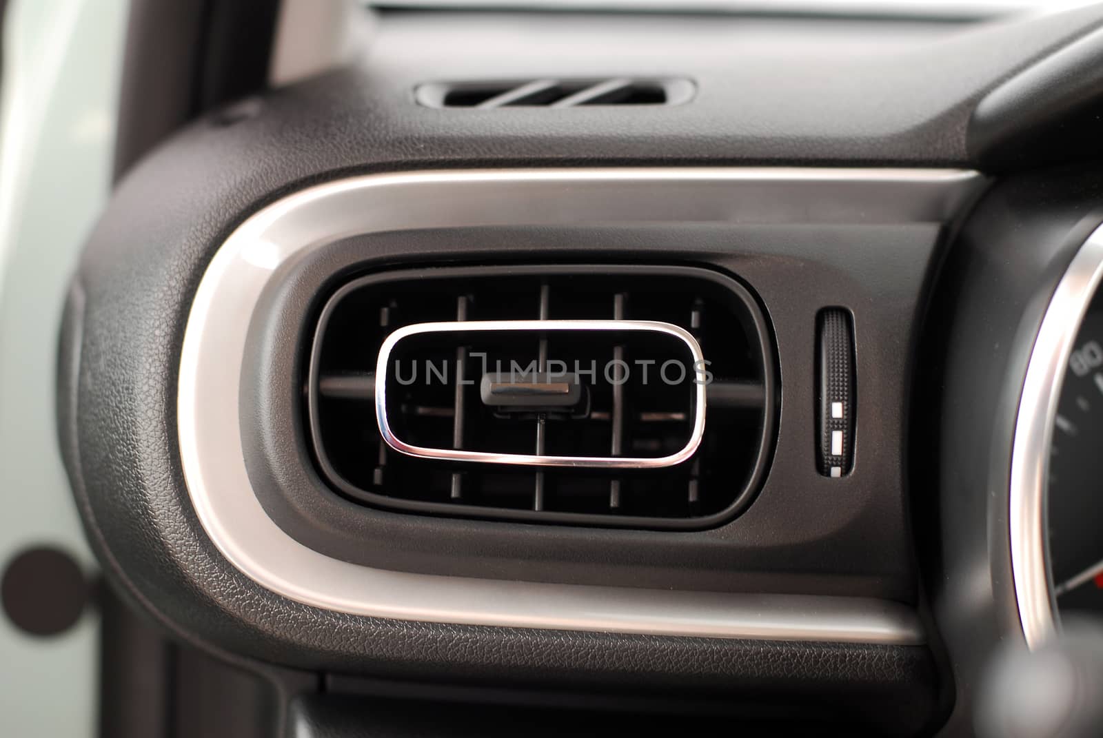 ventilation holes in a luxury passenger car