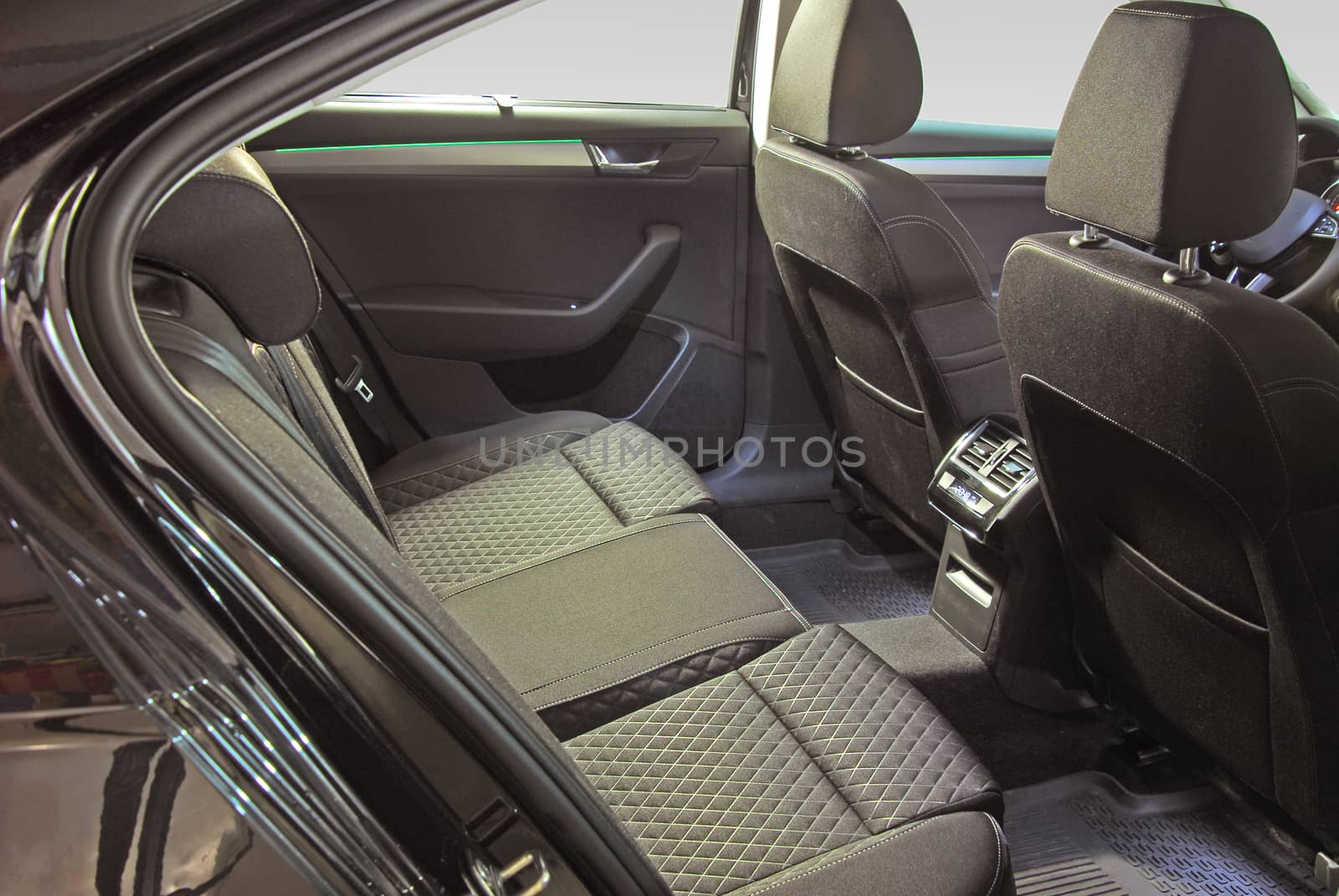 rear seats in passenger car
