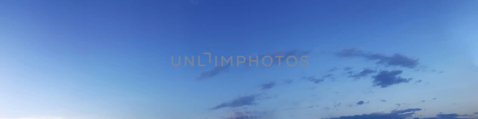 Panorama sky with cloud on a sunny day. by Tanarch