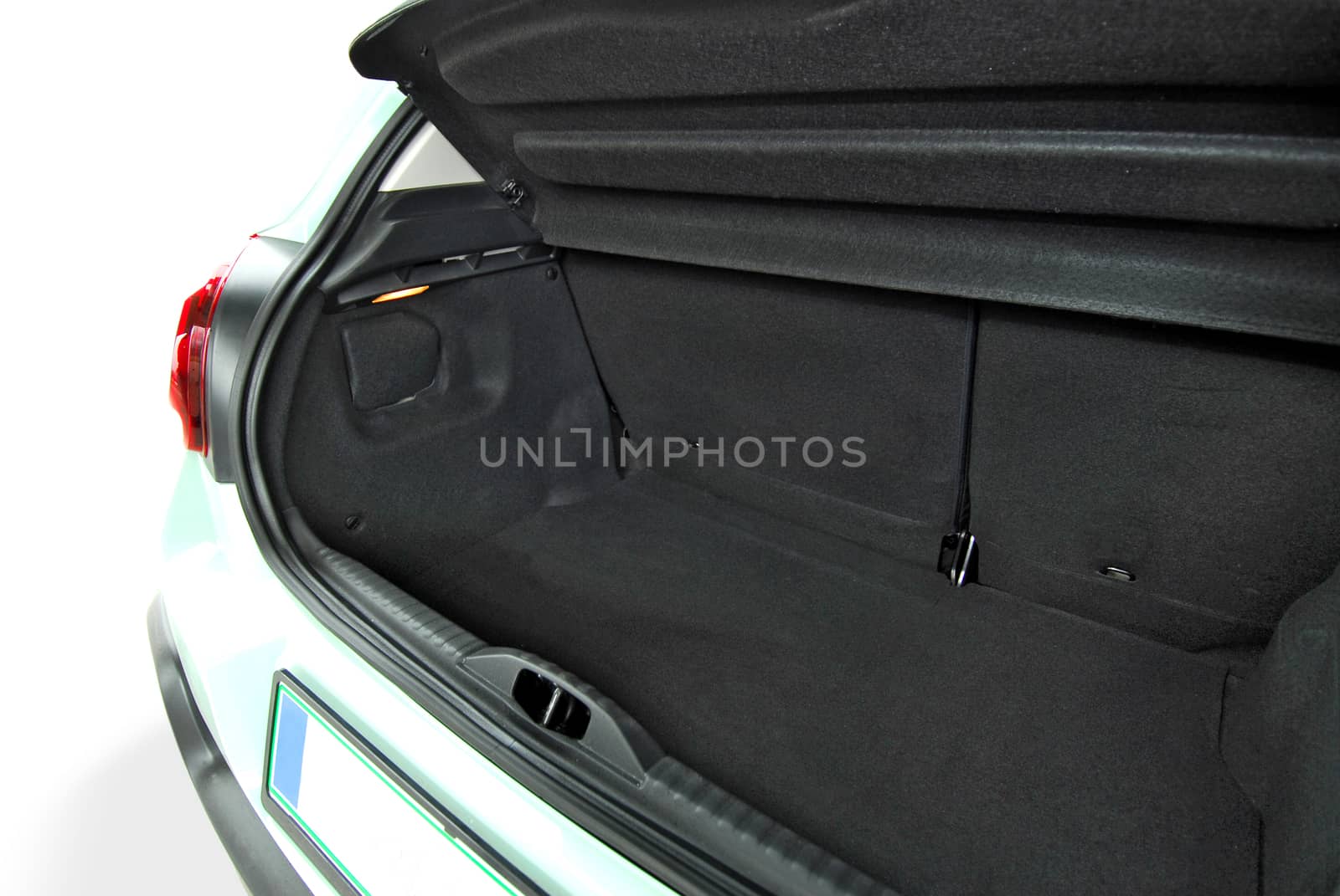 Empty trunk of the small car