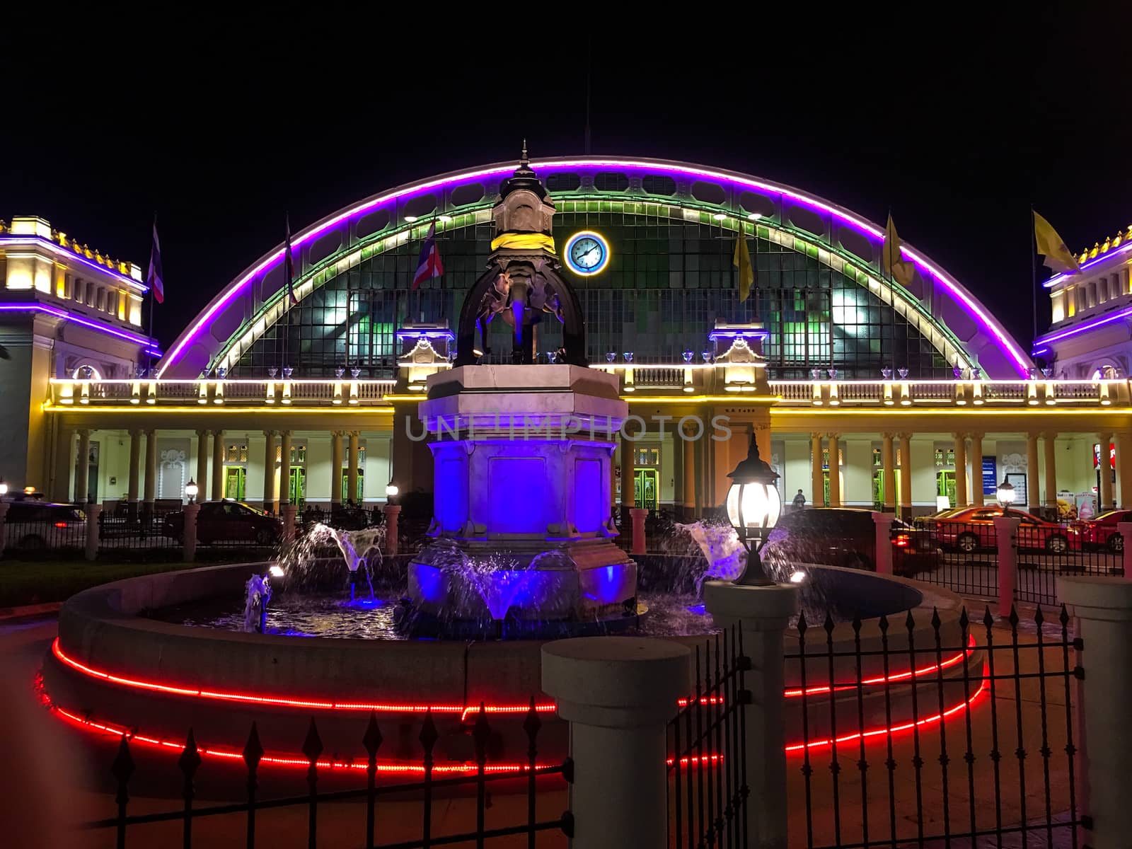 Bangkok Railway Station Or another name is Hua Lamphong Station. Bangkok,Thailand