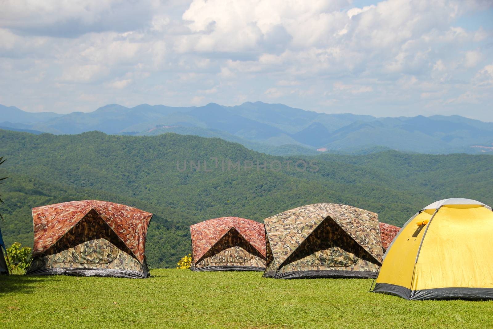 Doi Pha Chu, at the Sri Nan National Park National Park, where the inviting flag The longest in Thailand