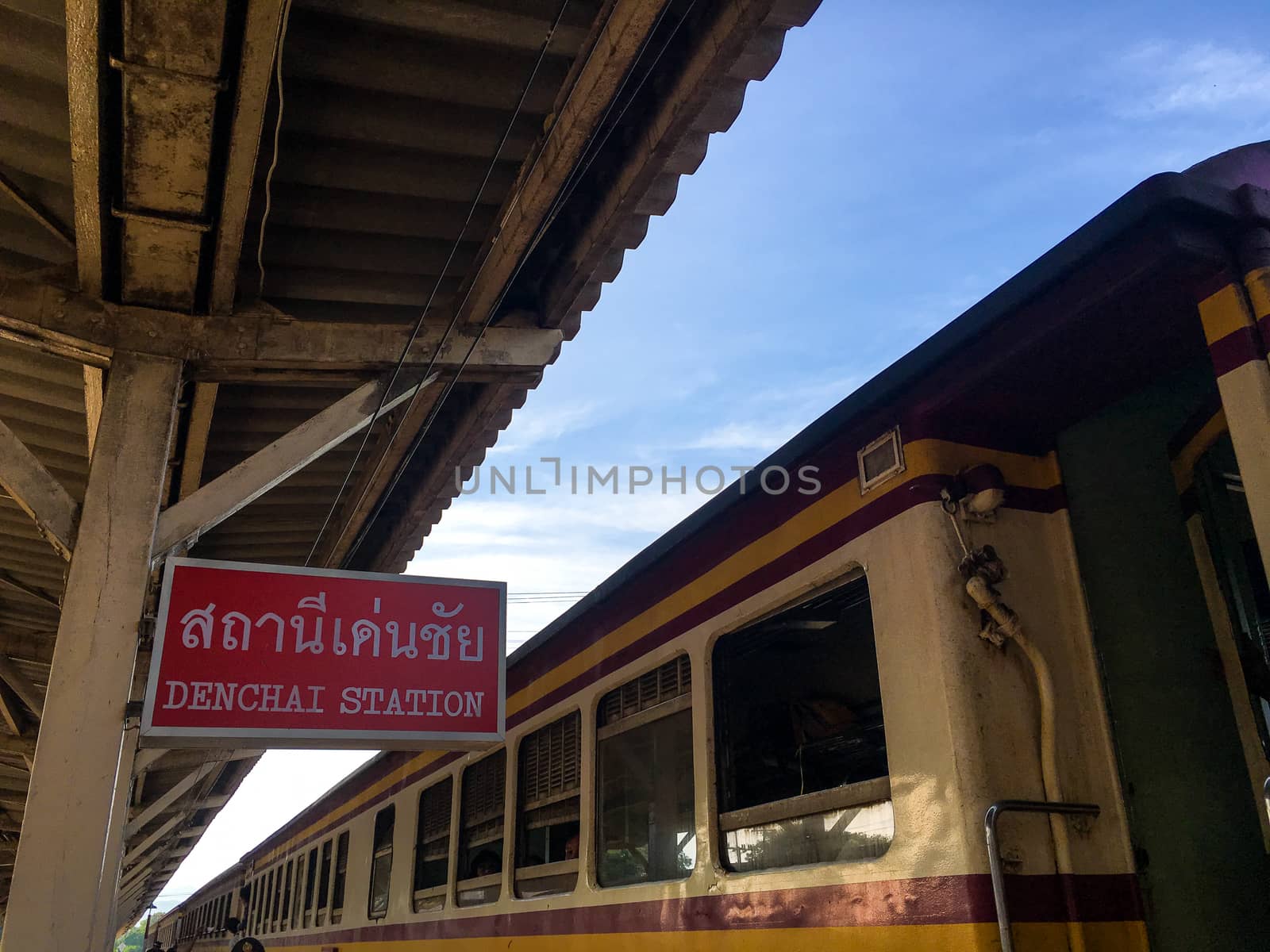 UTTARADIT,THAILAND   -  JULY 17,2016  : Denchai Railway Station.
