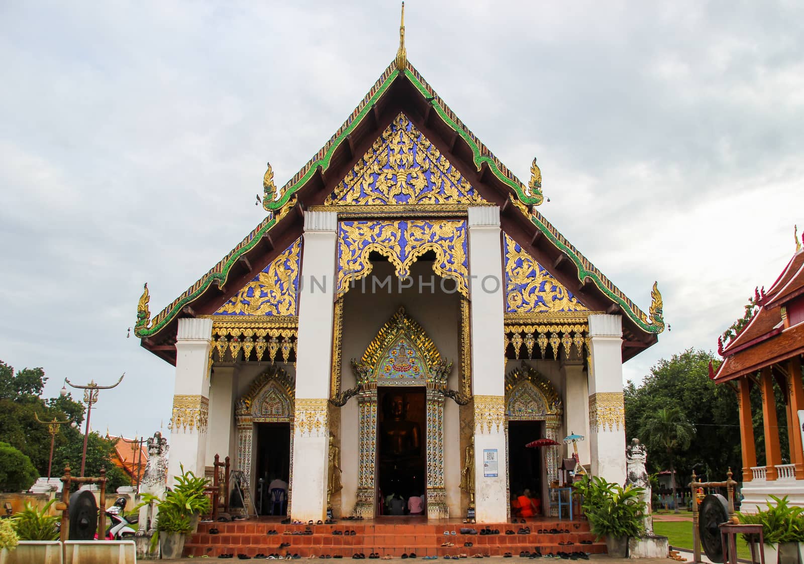 NAN,THAILAND - JULY 19,2016  :   Wat phra that chang kham,NAN,THAILAND