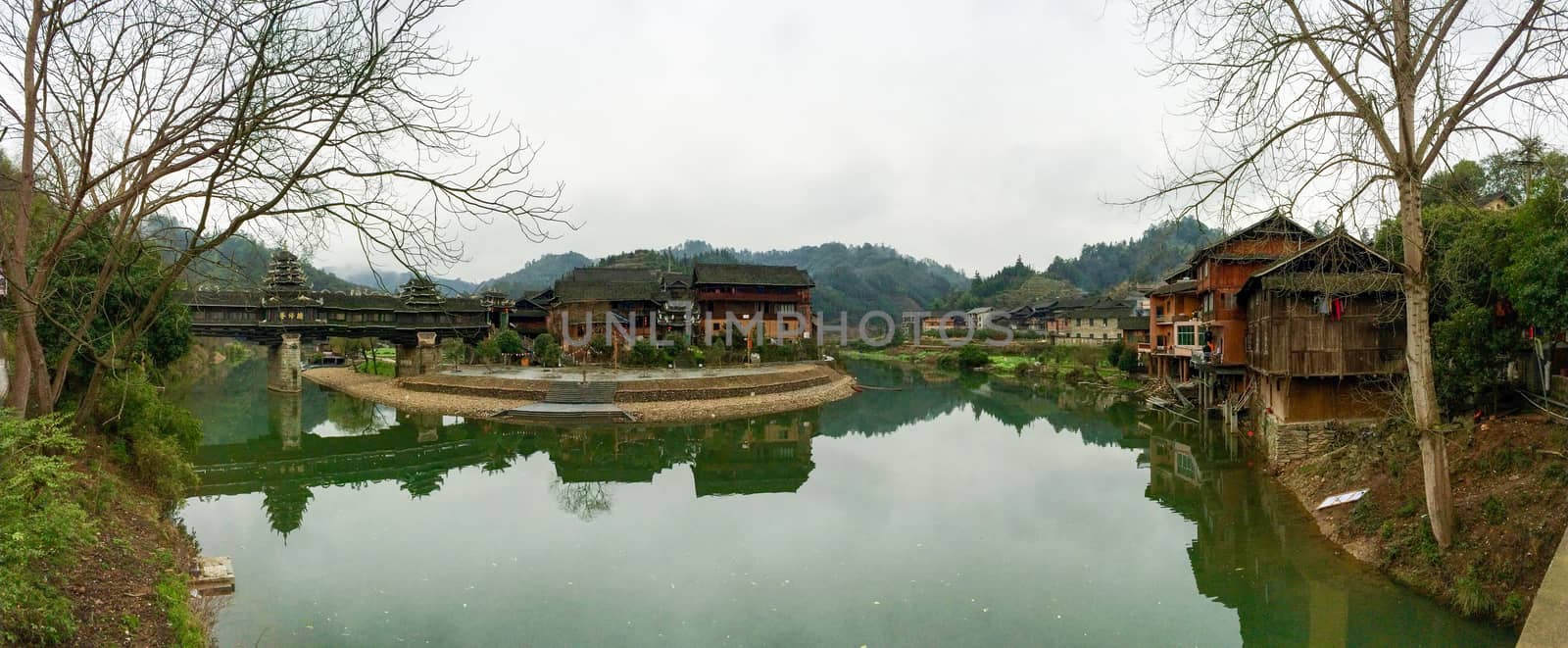 Beautiful scenery of yangshuo in the sun