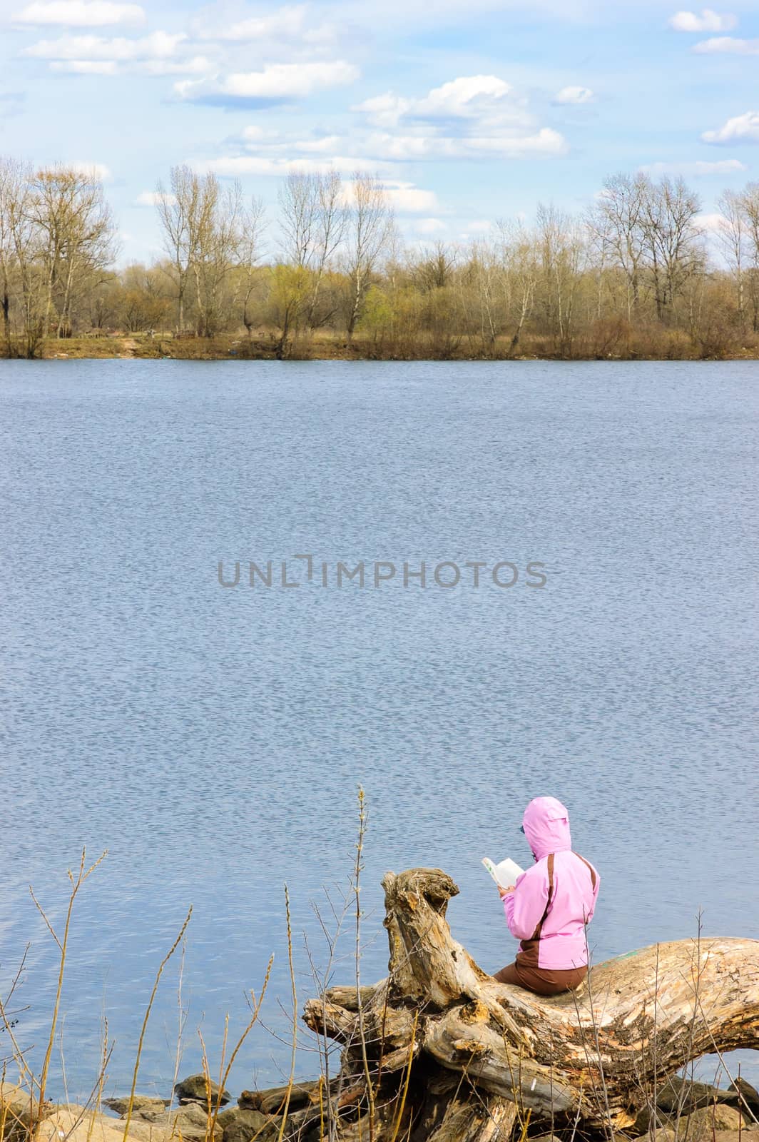 Reading close to the River by MaxalTamor