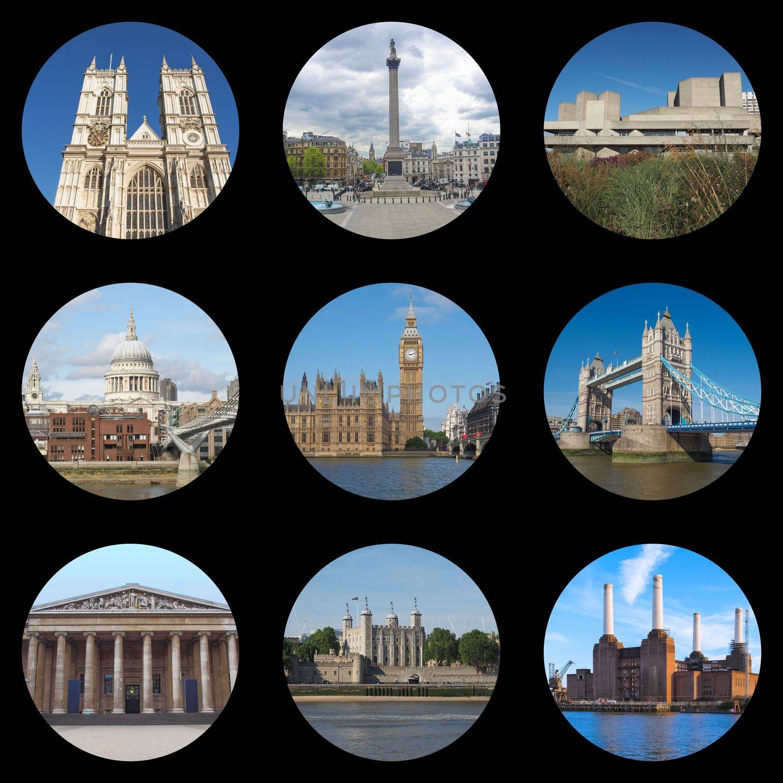 London landmarks collage by claudiodivizia