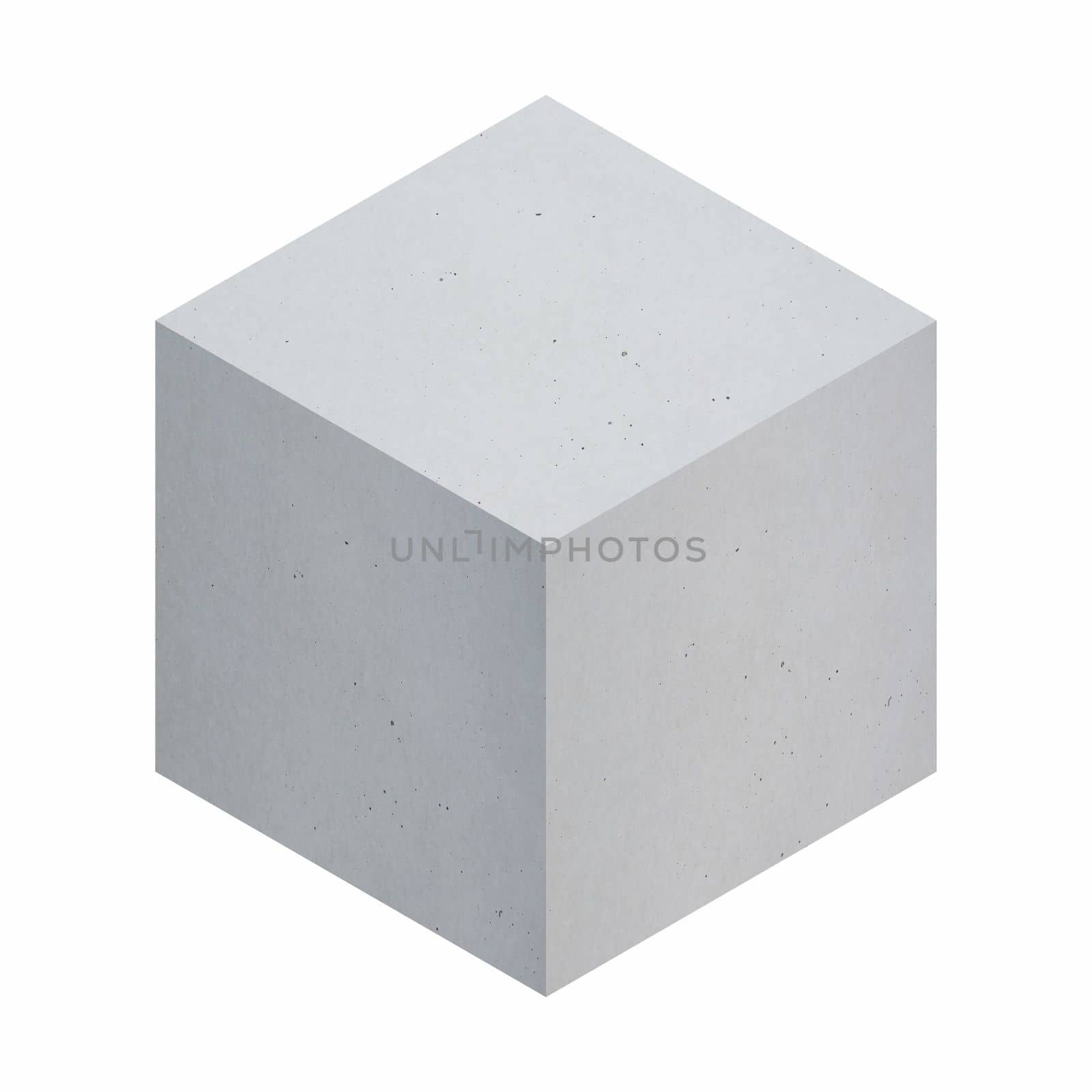 grey concrete cube isolated over white by claudiodivizia