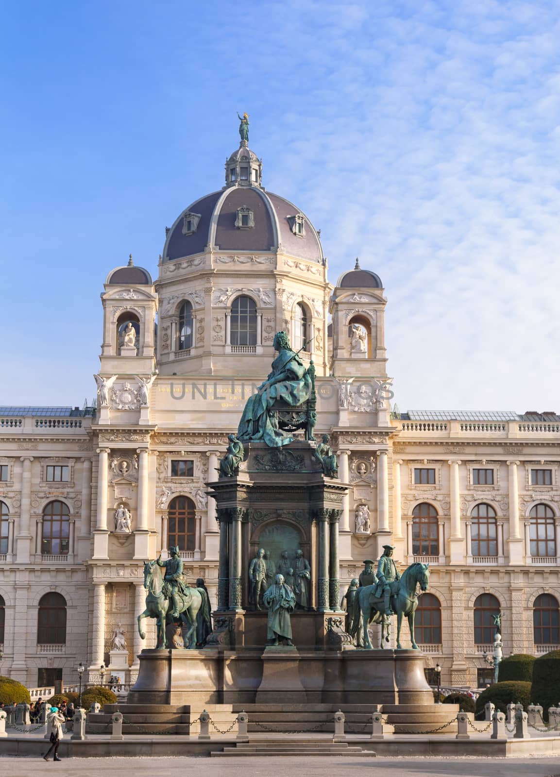 Monument of Empress Maria Theresia in front of Art History Museum in Vienna by Goodday