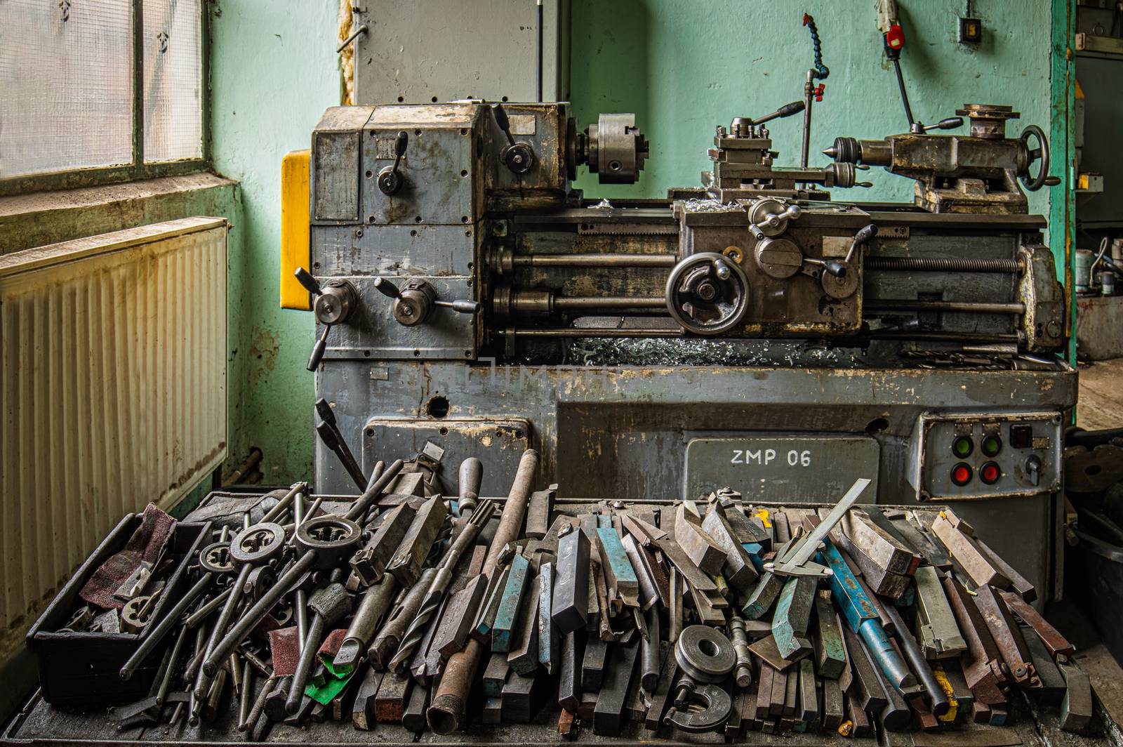 shot in abandoned ironworks workshop in Poland