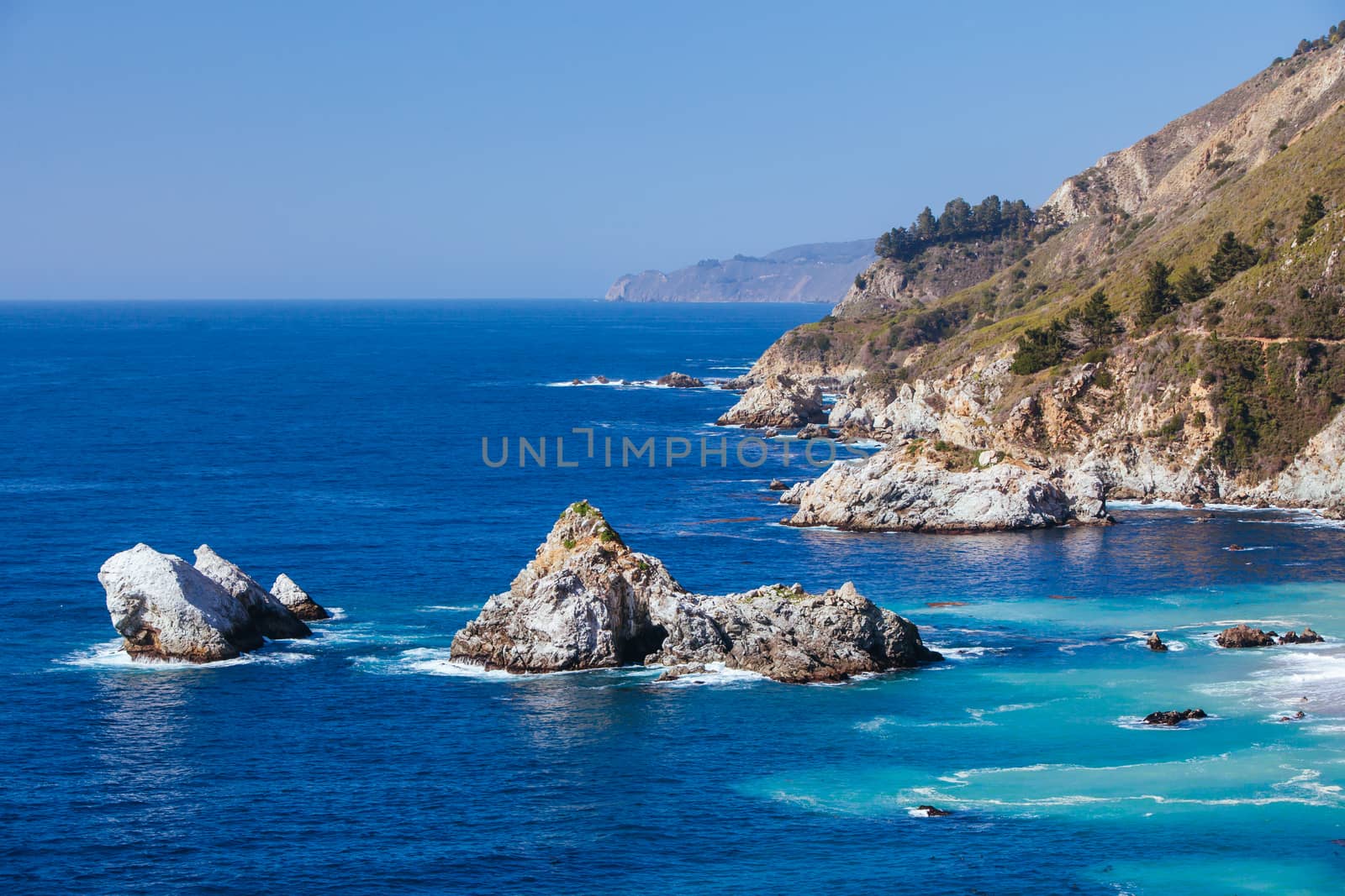 Big Sur Coastline View in California USA by FiledIMAGE