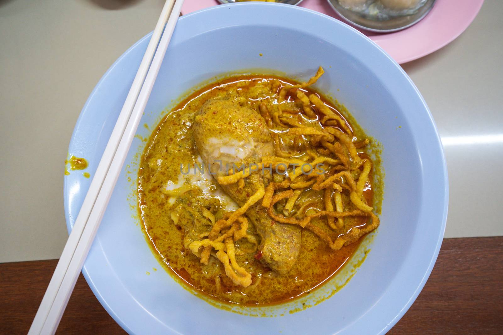 Khao Soi, Curried Noodle Soup thai food local food  in CHIANGMAI by bbbirdz