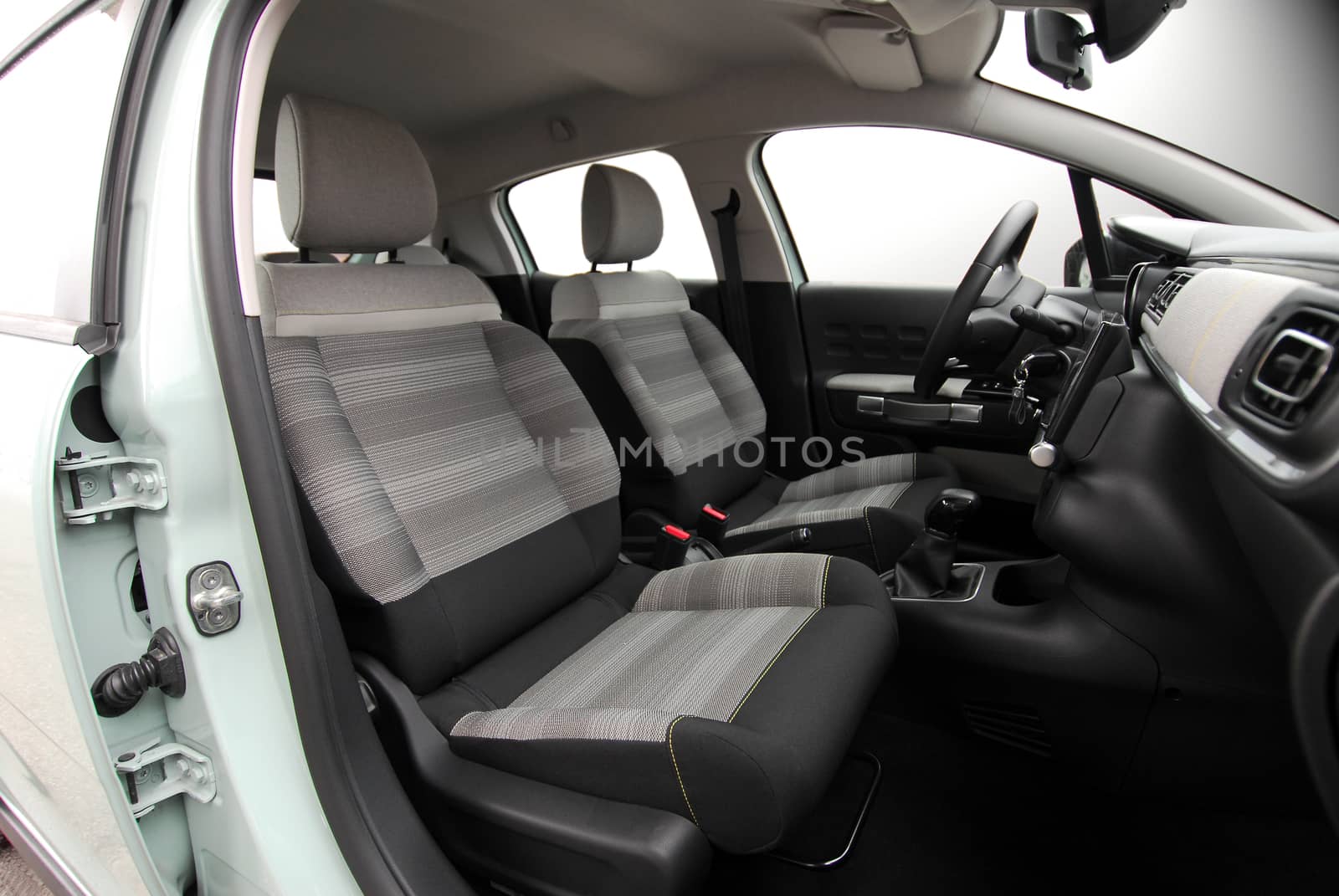 Front seats of a modern passenger car