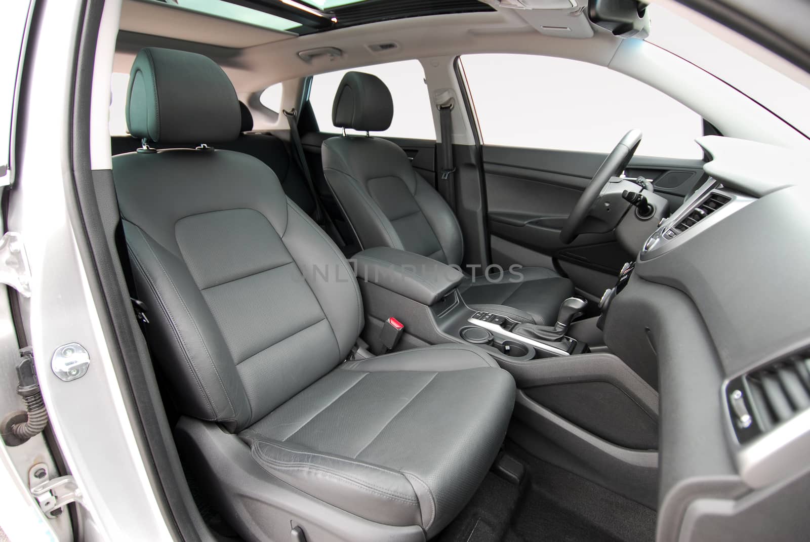 Front seats of a modern passenger car