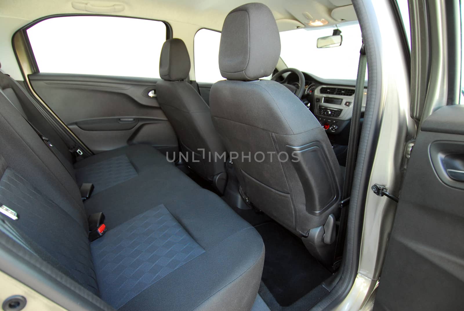 rear seats in passenger car