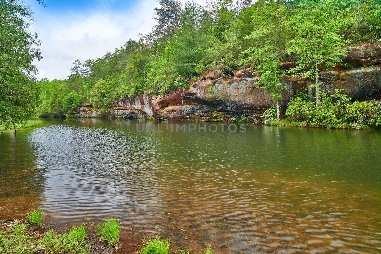Pickett Lake at Pickett State Park, TN. by patrickstock