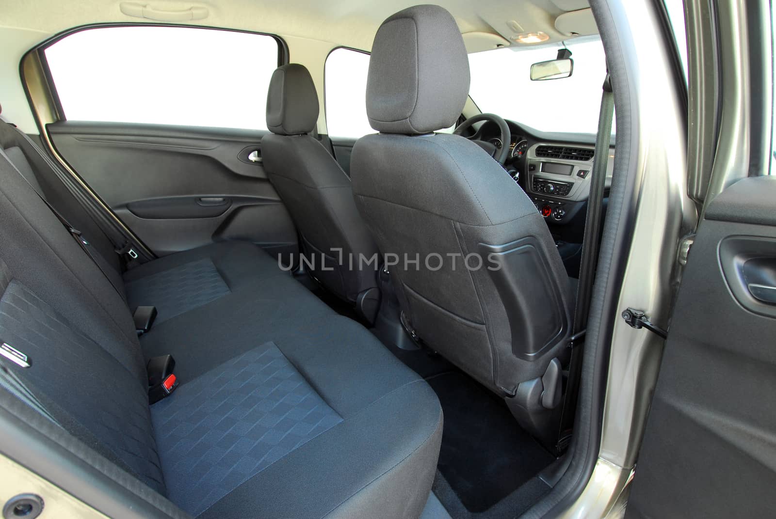 rear seats in passenger car
