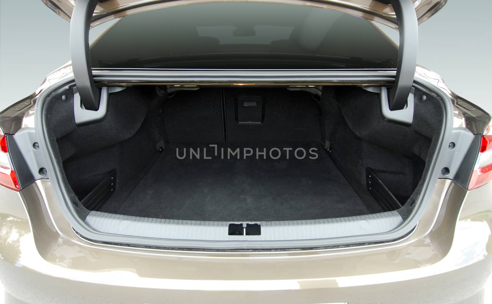 Empty trunk of the passenger car