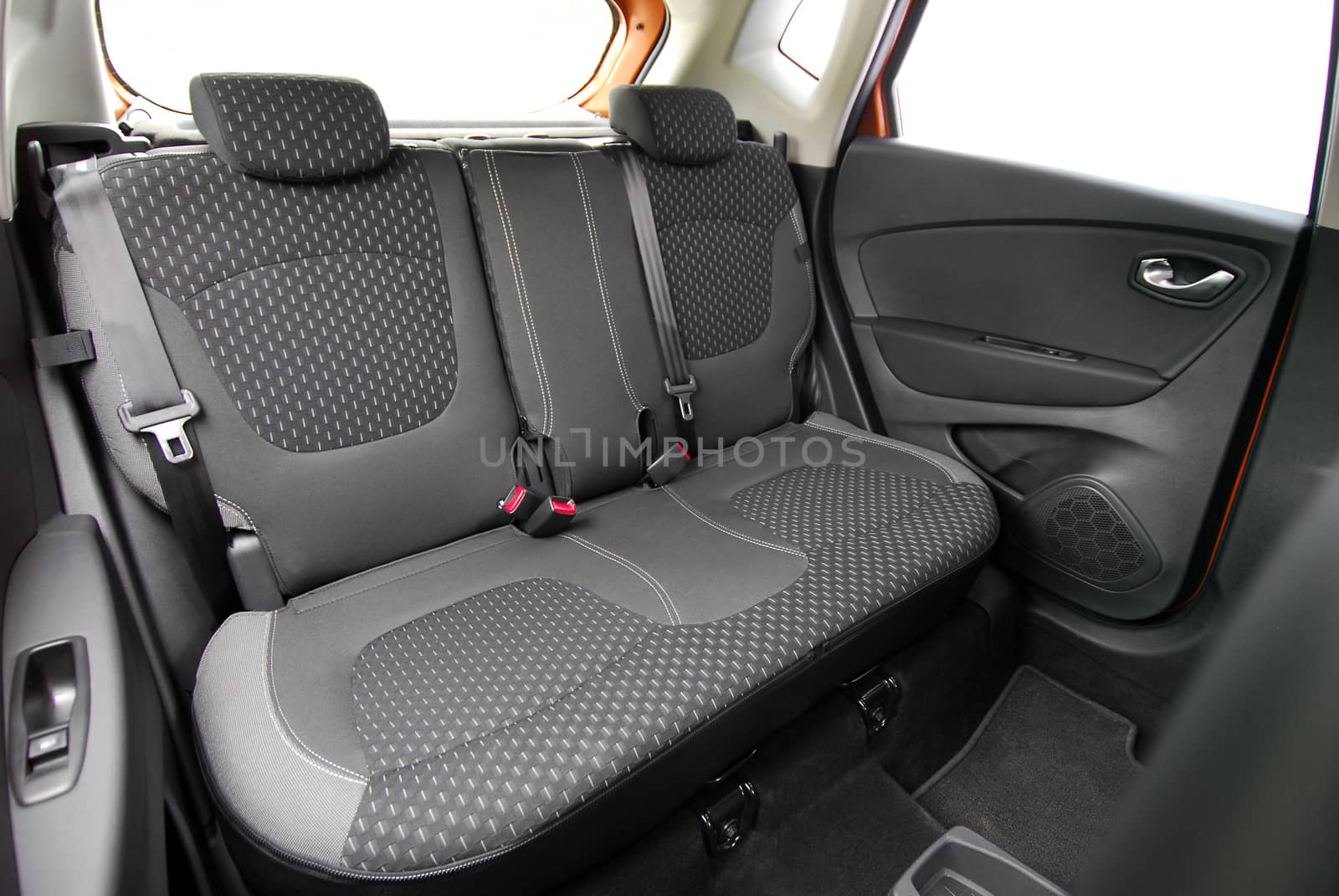 rear seats in passenger car