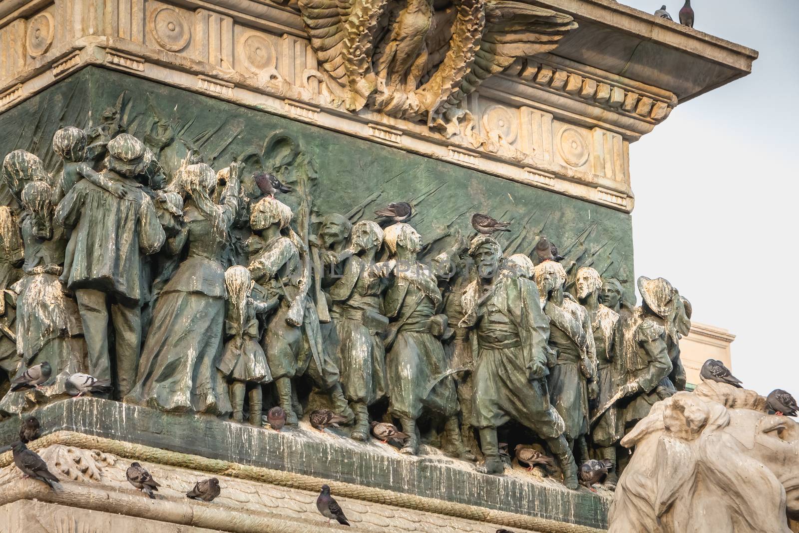 Monument in honor of Victor Emmanuel II which is in Piazza del D by AtlanticEUROSTOXX