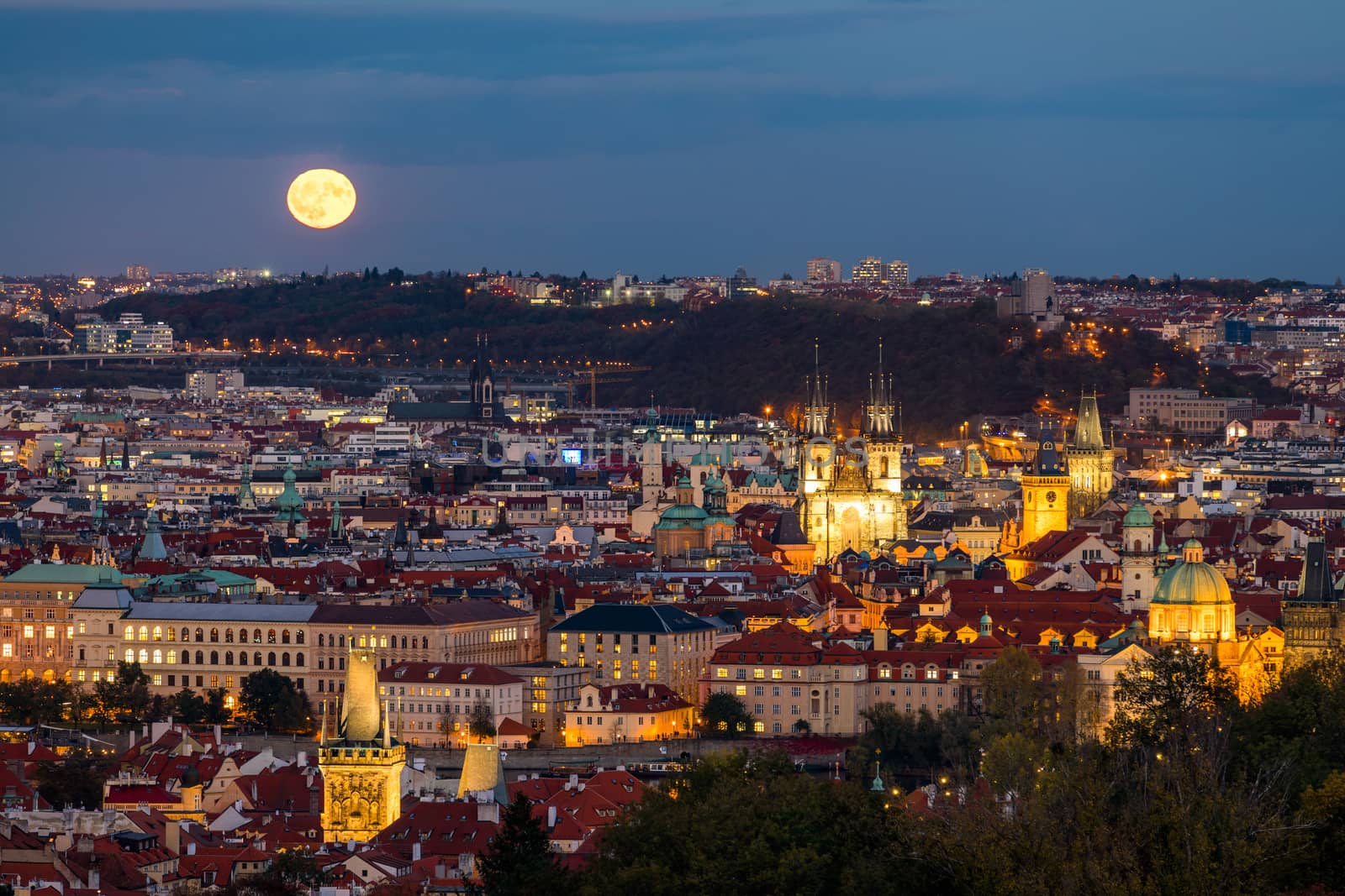 Charles Bridge, Old Town and Old Town Tower of Charles Bridge, Prague, Czech Republic. Prague old town and iconic Charles bridge, Czech Republic. Charles Bridge (Karluv Most) and Old Town Tower.