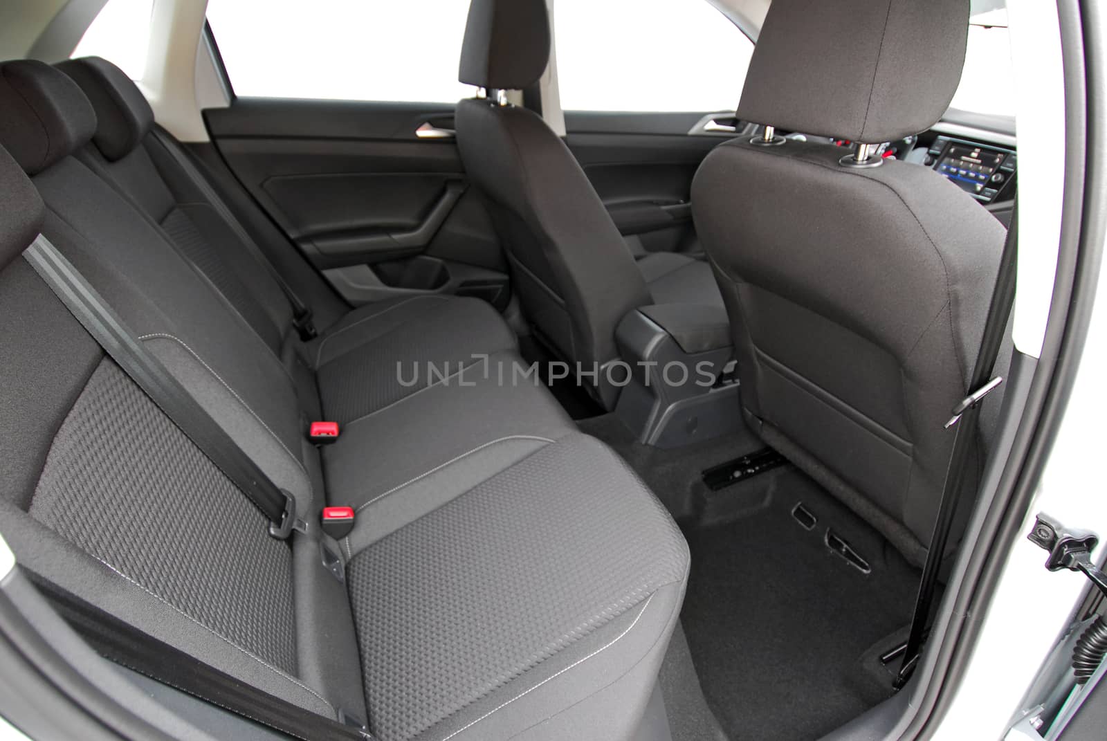 rear seats in passenger car