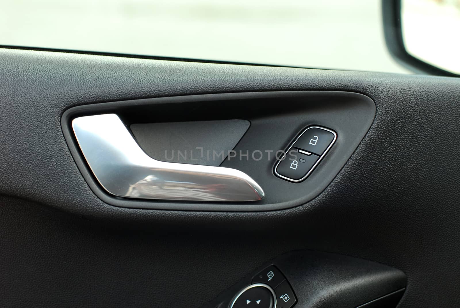 car door handles and electric detail, central locking