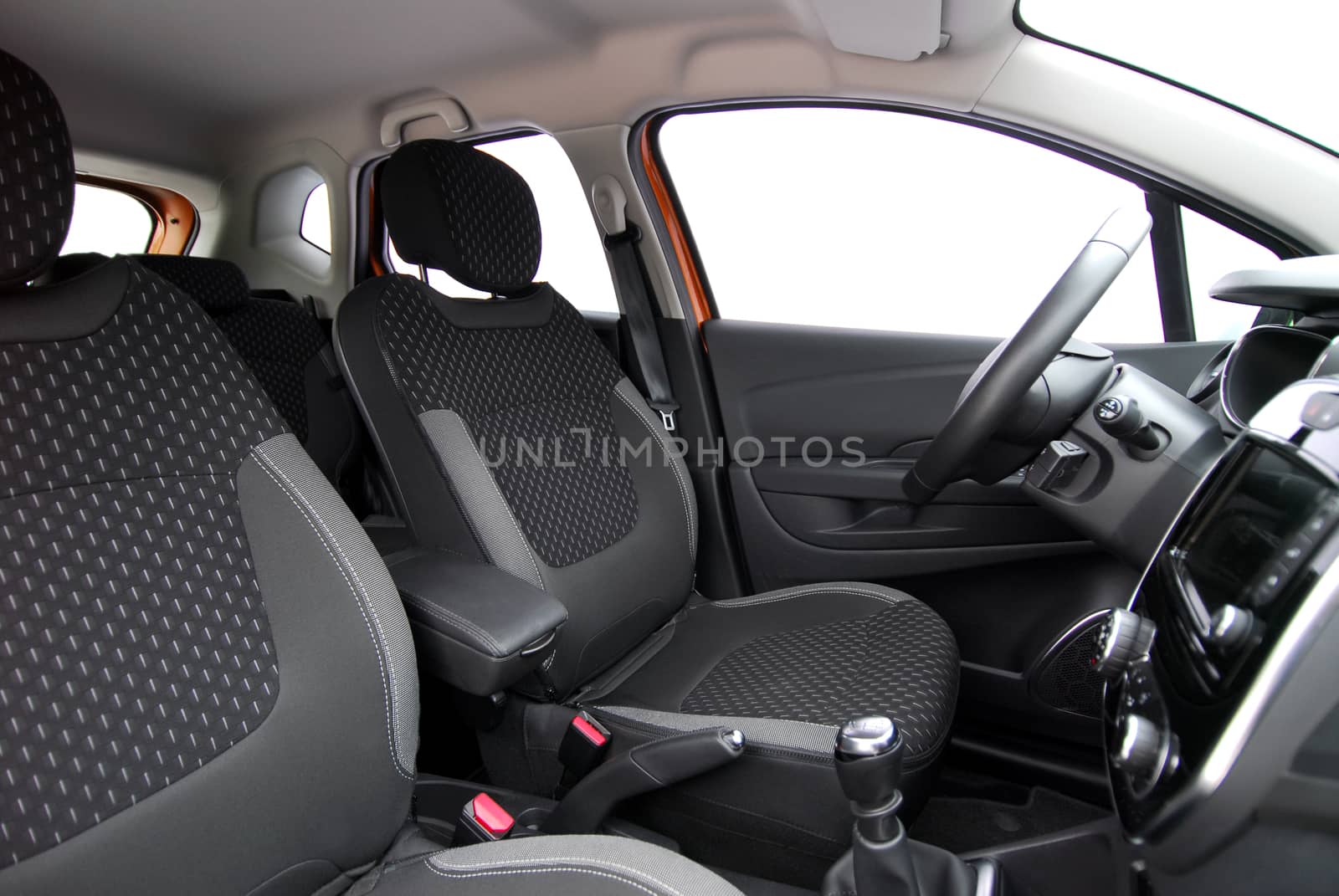 Front seats of a modern passenger car