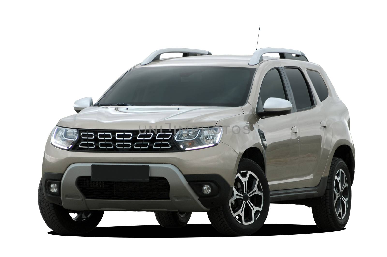 SUV on a white background