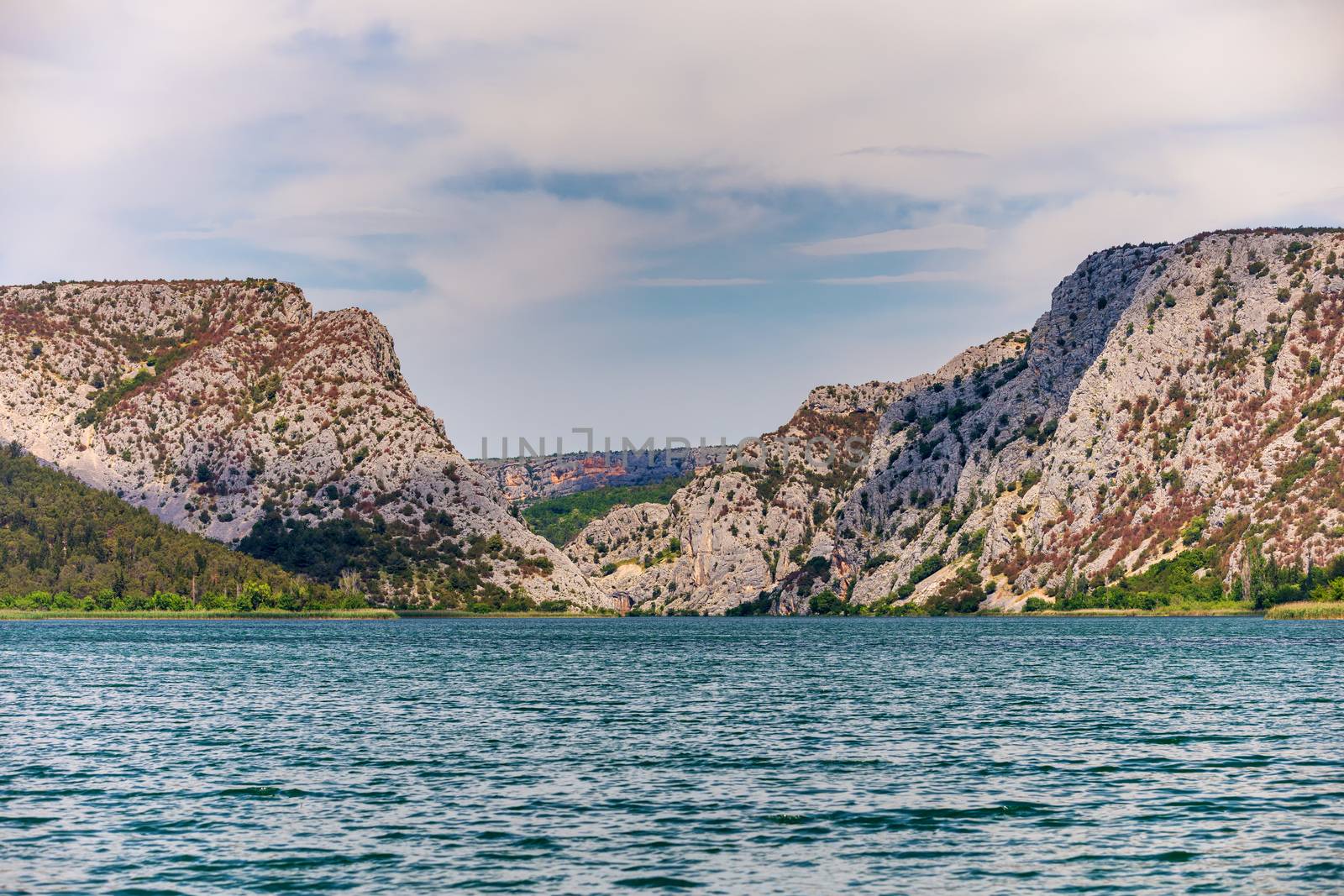 View of Krka National Park, Croatia, Europe. Splendid summer view of Krka waterfalls. Fantastic scene of Krka National Park, Croatia, Europe. 