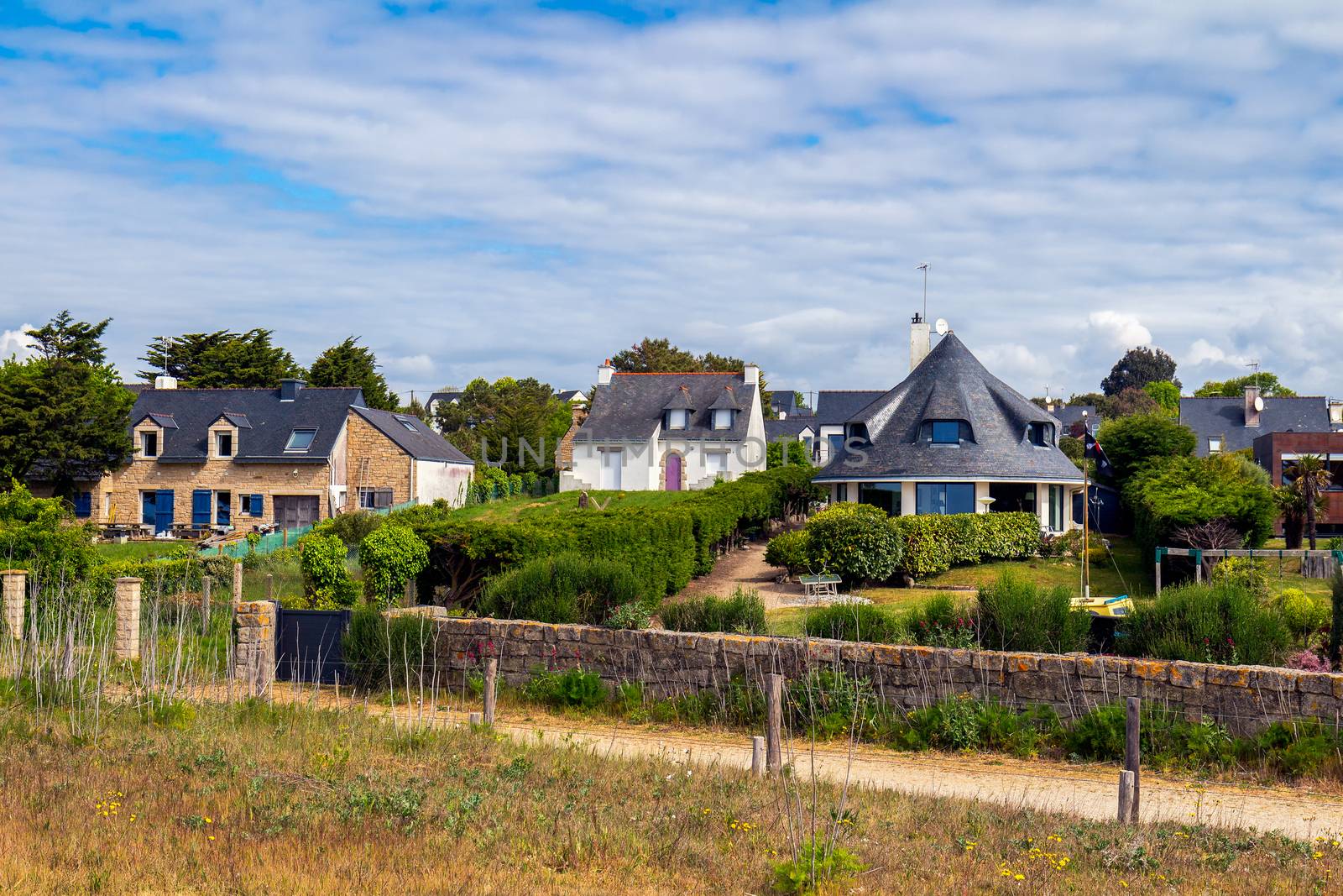 Beach of Landrezac, Sarzeau, Morbihan, Brittany (Bretagne), France