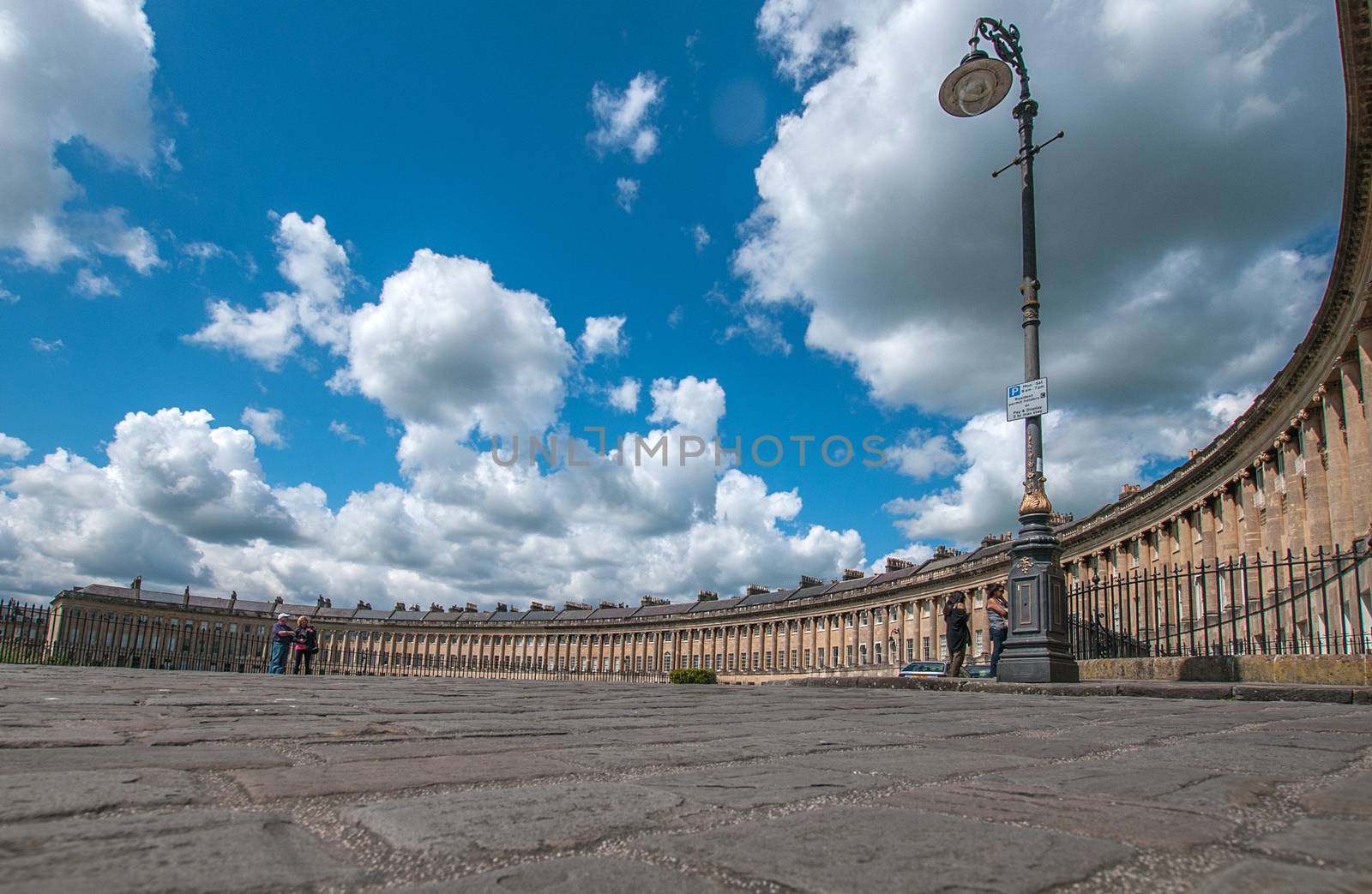 cloudscape over royal crescent