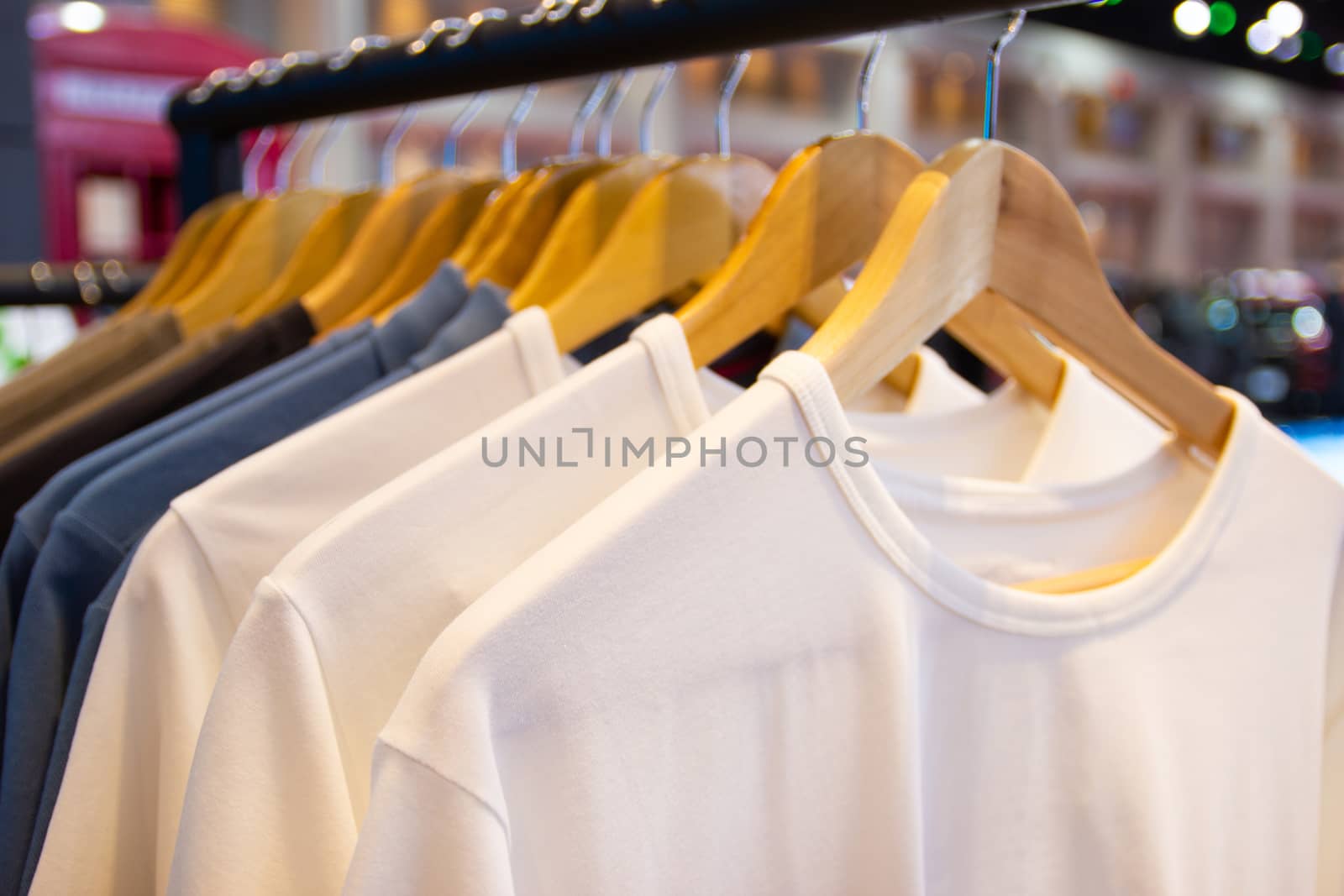 T-Shirt for the man on hangers Fashion Store Style Thailand