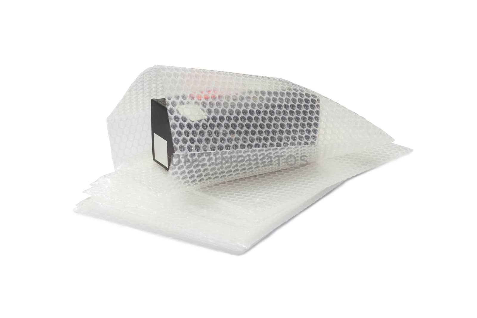 bubble wrap, for protection product cracked  or insurance During transit isolated and white background