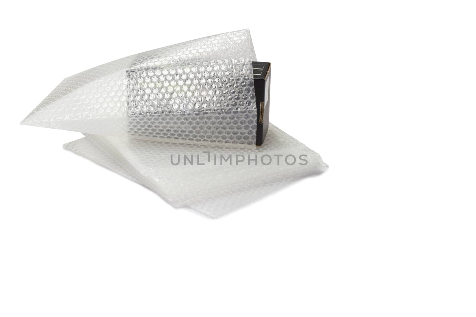 bubble wrap, for protection product cracked  or insurance During transit isolated and white background copy space