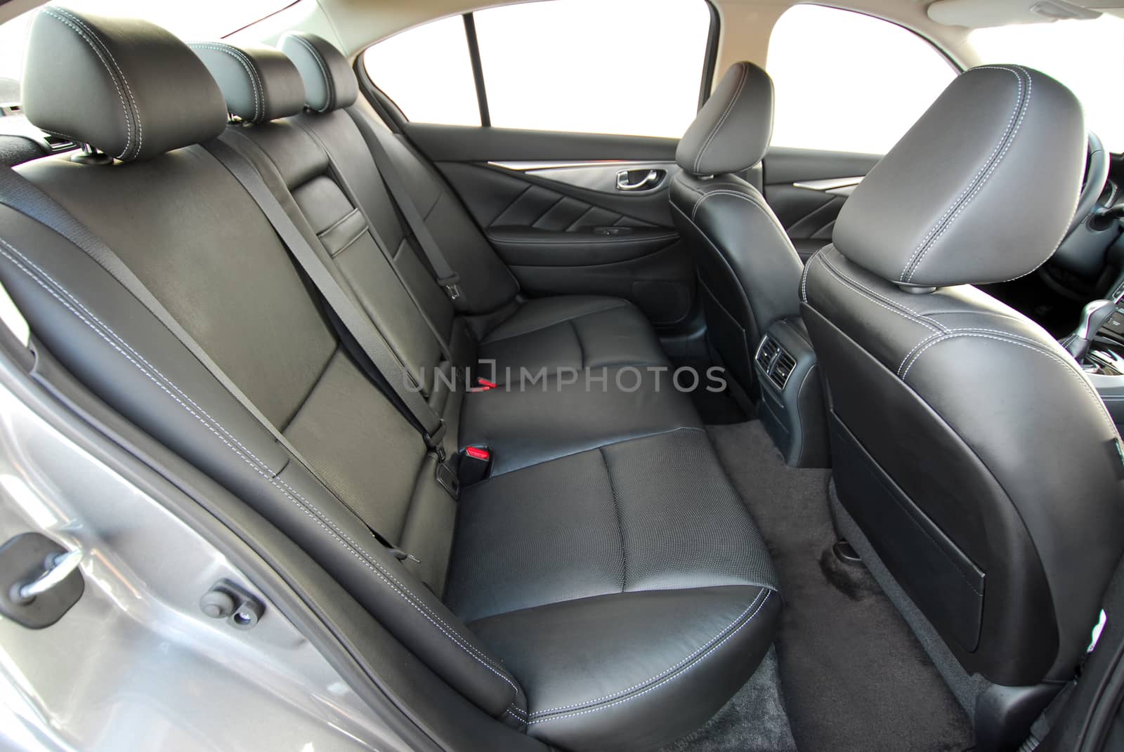 rear seats in passenger car