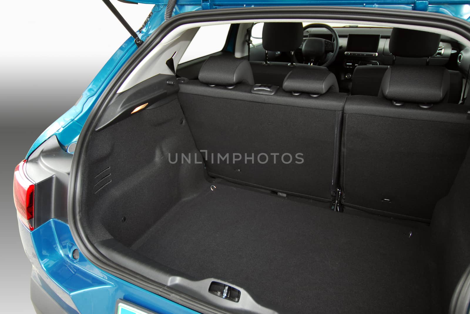 Empty trunk of the small passenger car