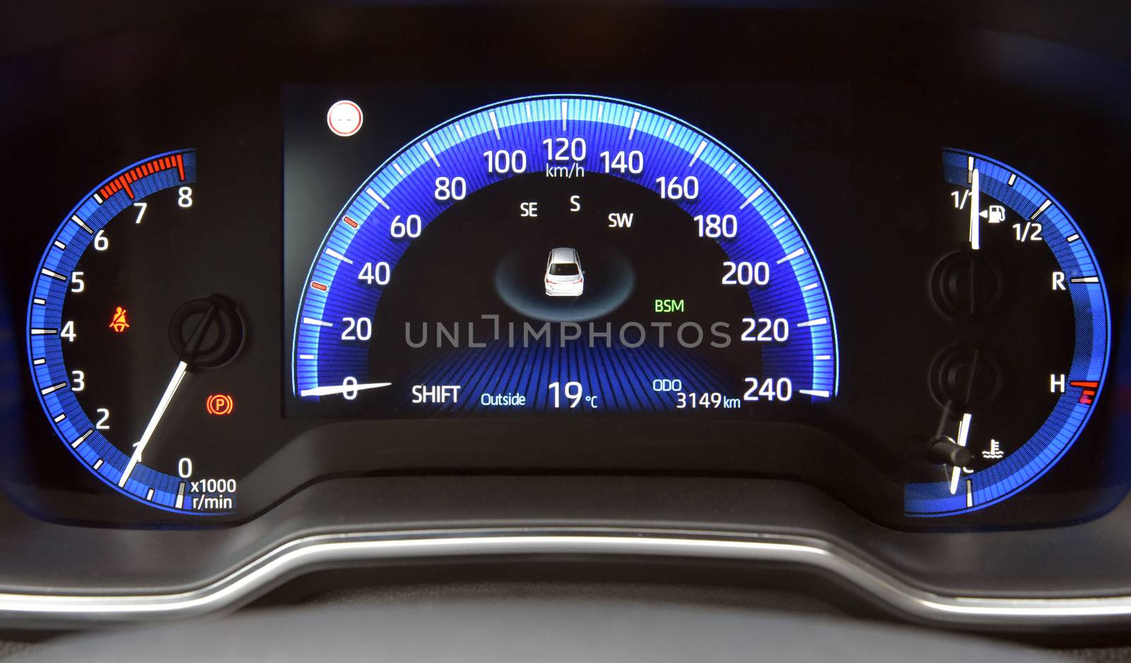 car illuminated dashboard by aselsa