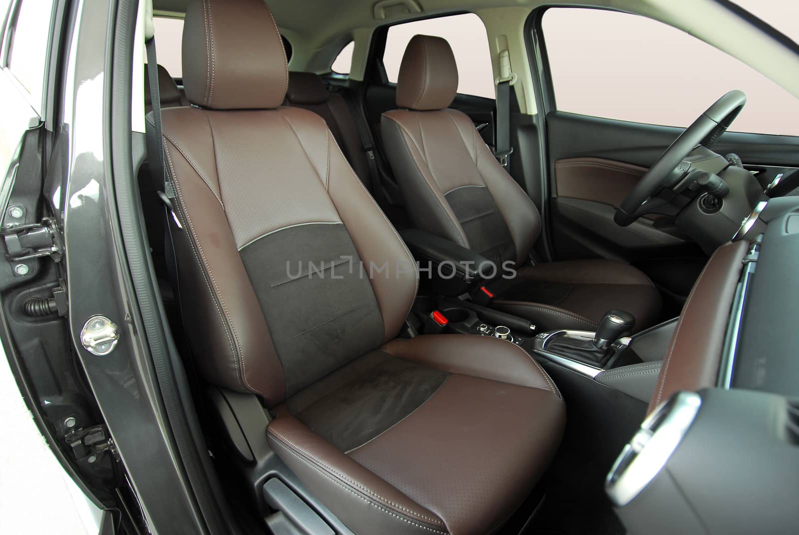 Front seats of a modern passenger car