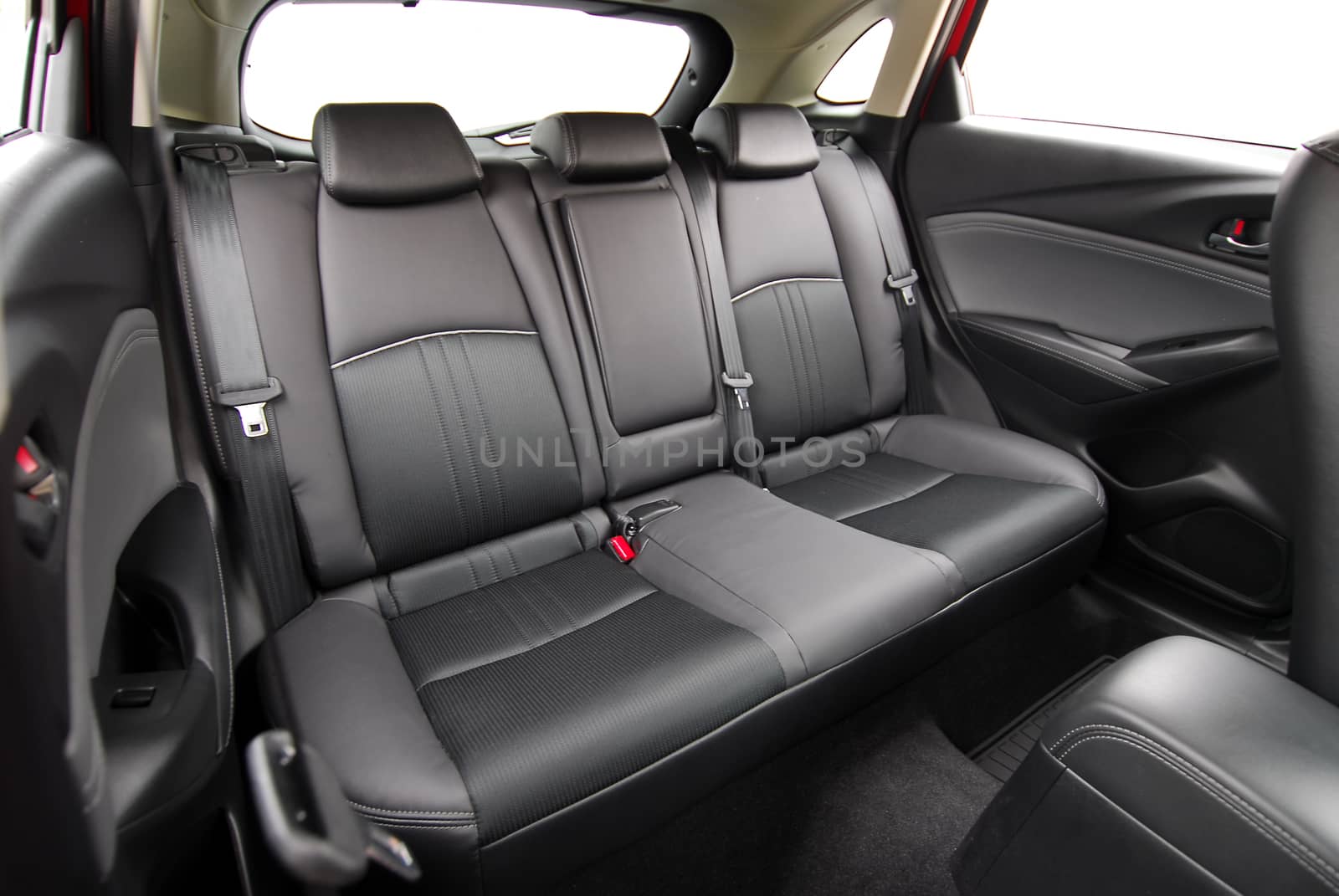 rear seats in passenger car