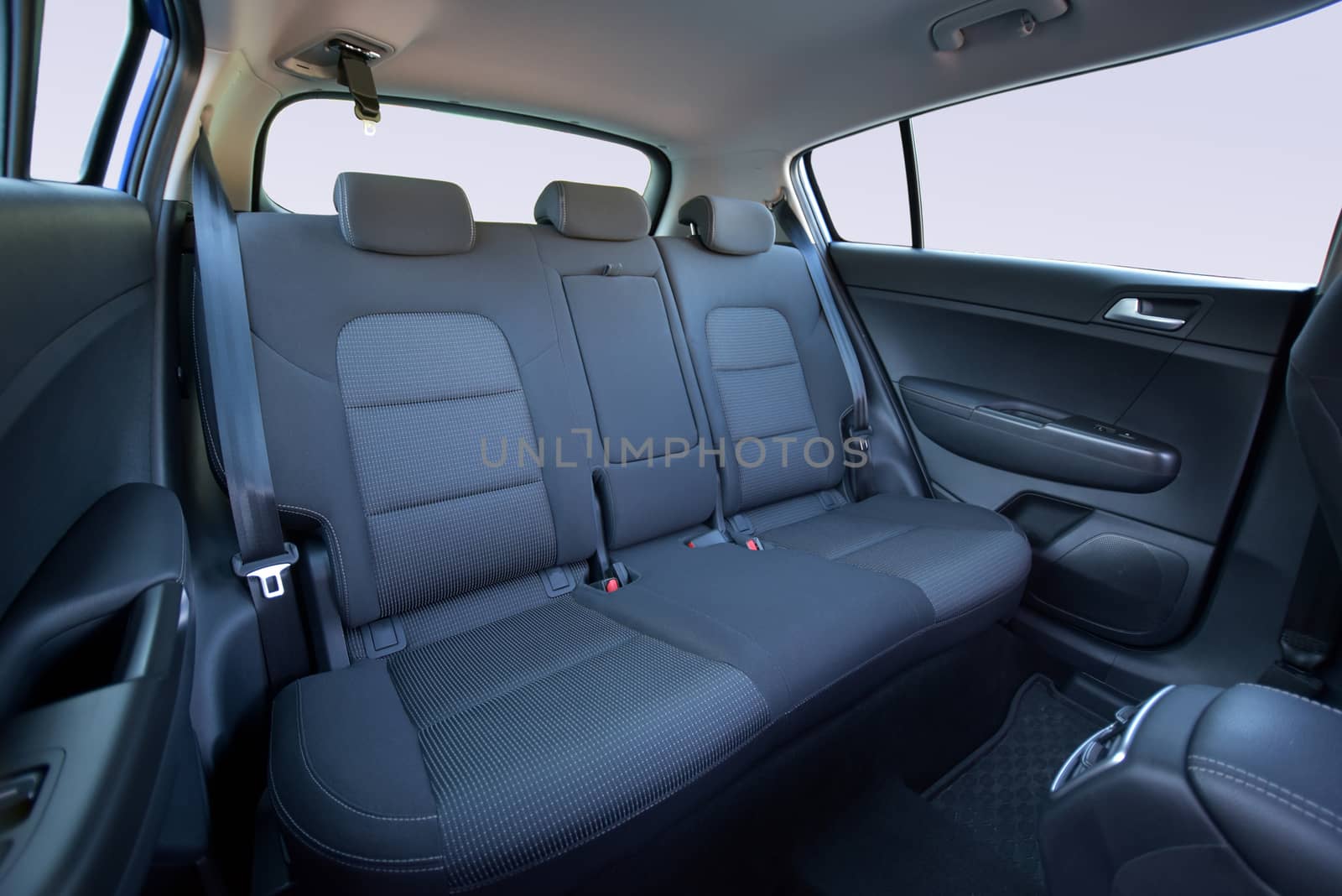 rear seats in passenger car