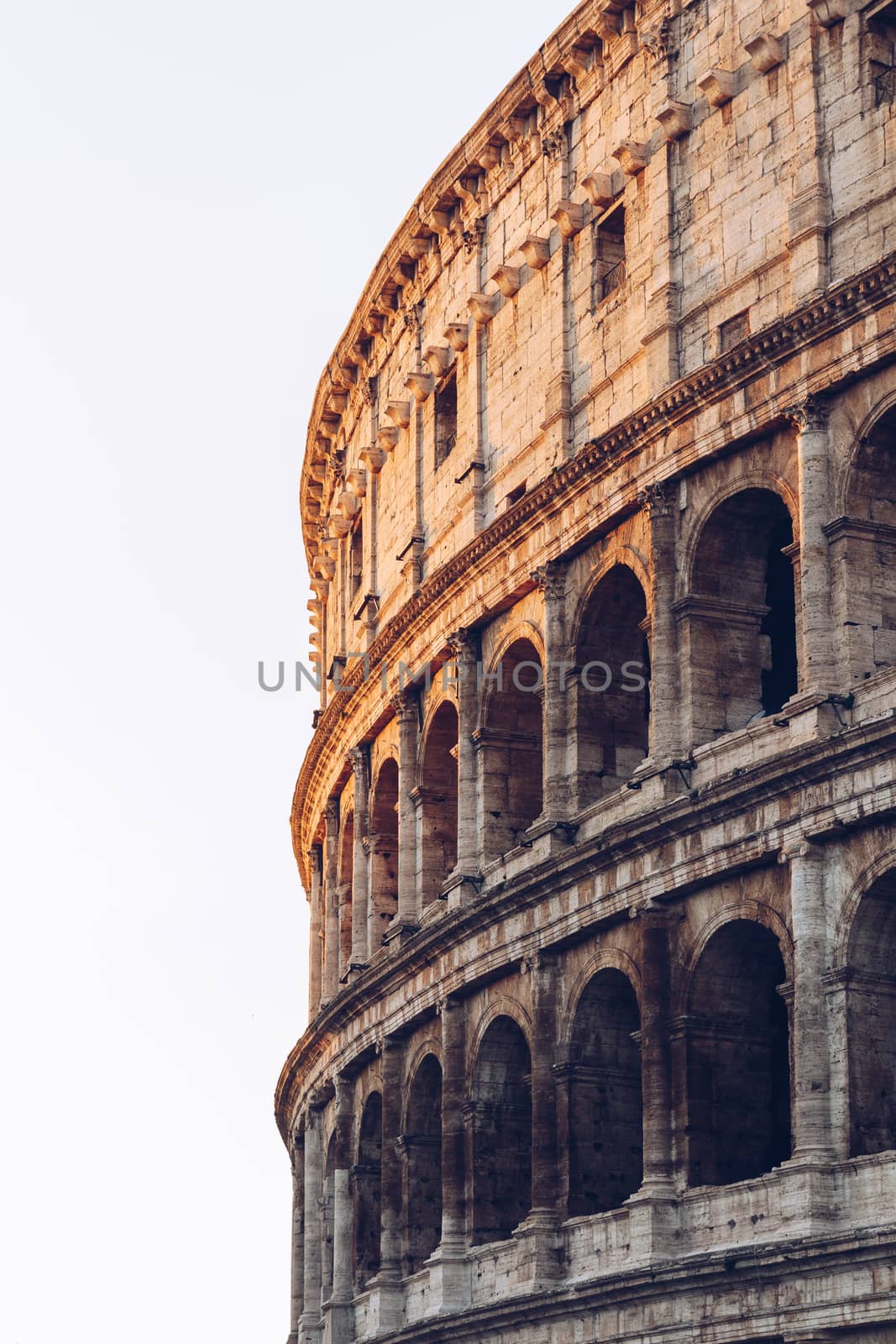The Colosseum in the morning light. Rome, Italy